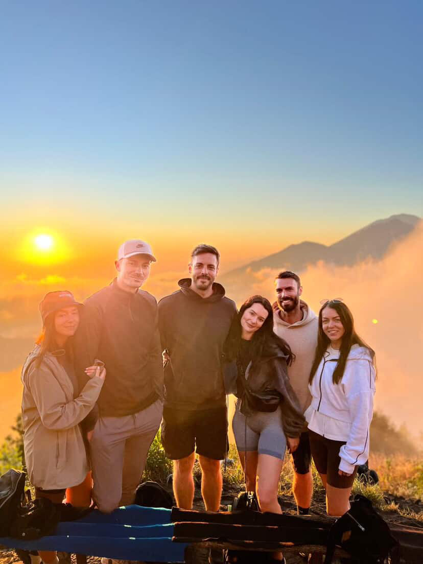 Group at Mount Batur sunrise